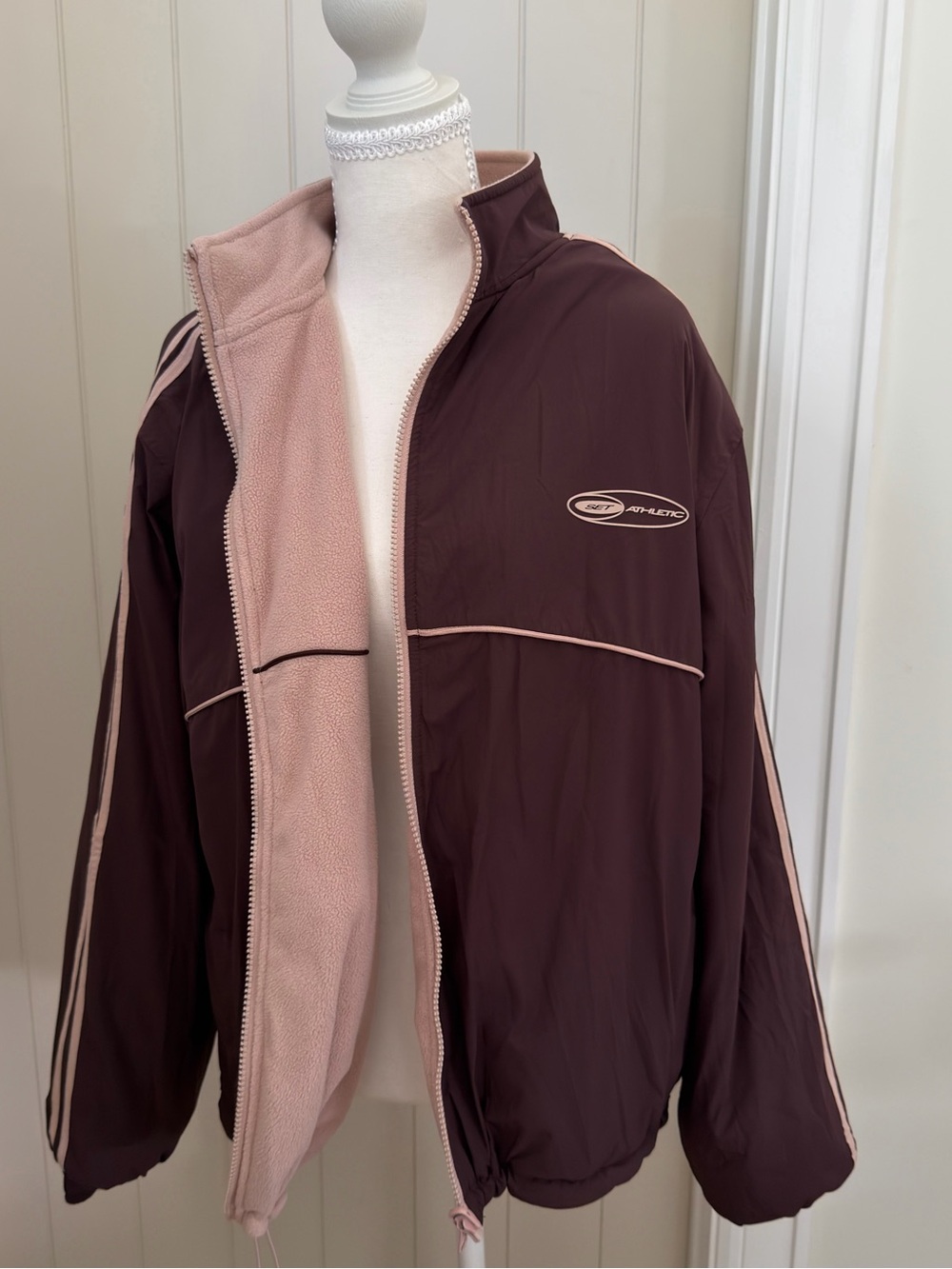 Set Active Nylon/Micro Fleece Outdoorsy Reversible Zip Up